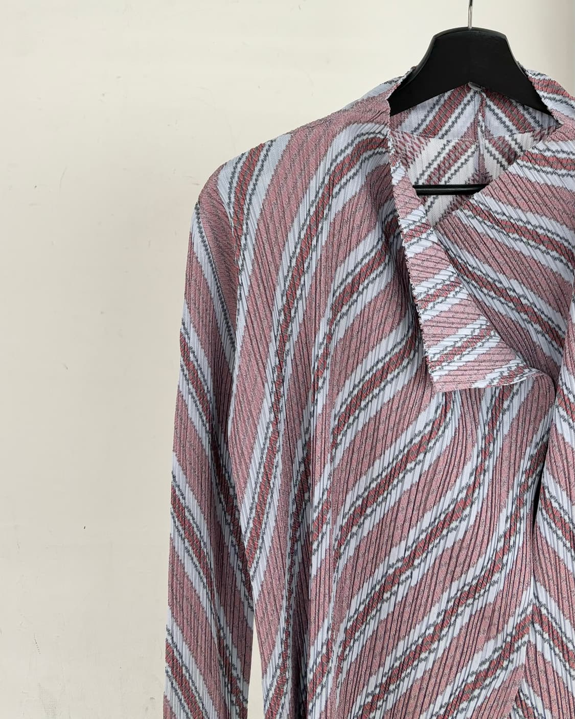 플리츠 플리즈 플리츠 숄 가디건 자켓 상품이미지3