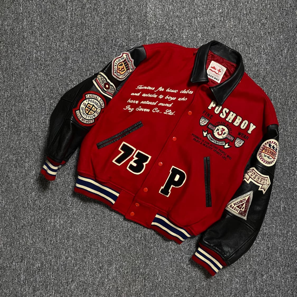 🌊80~90s Poshboy Varsity jacket 상품이미지2