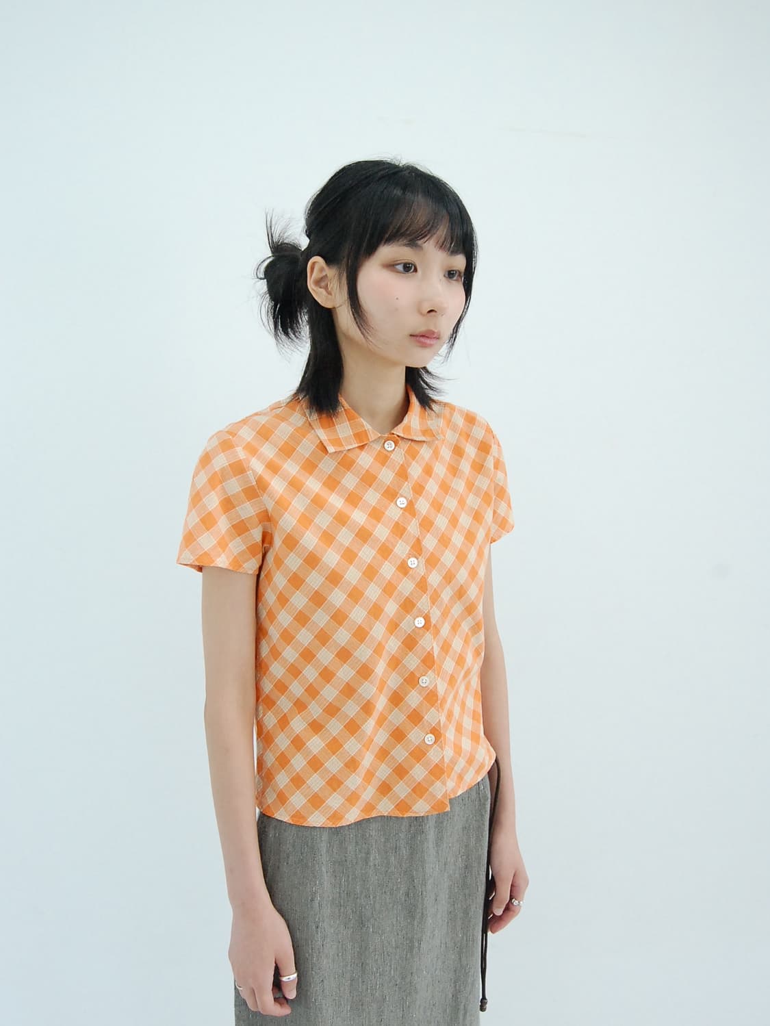 Pageboy check blouse 상품이미지3