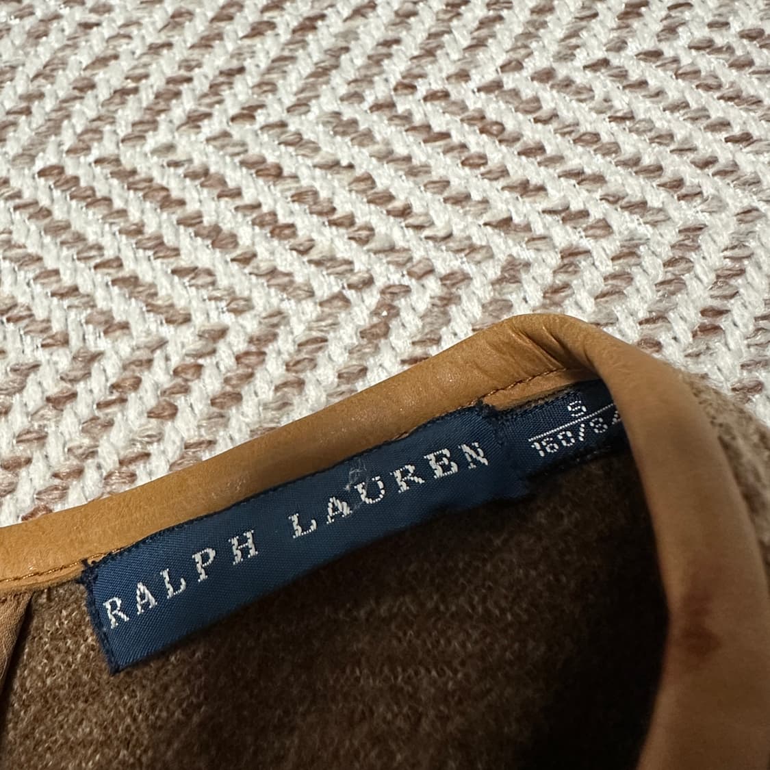 RALPH LAUREN wool leather point onepiece 상품이미지3