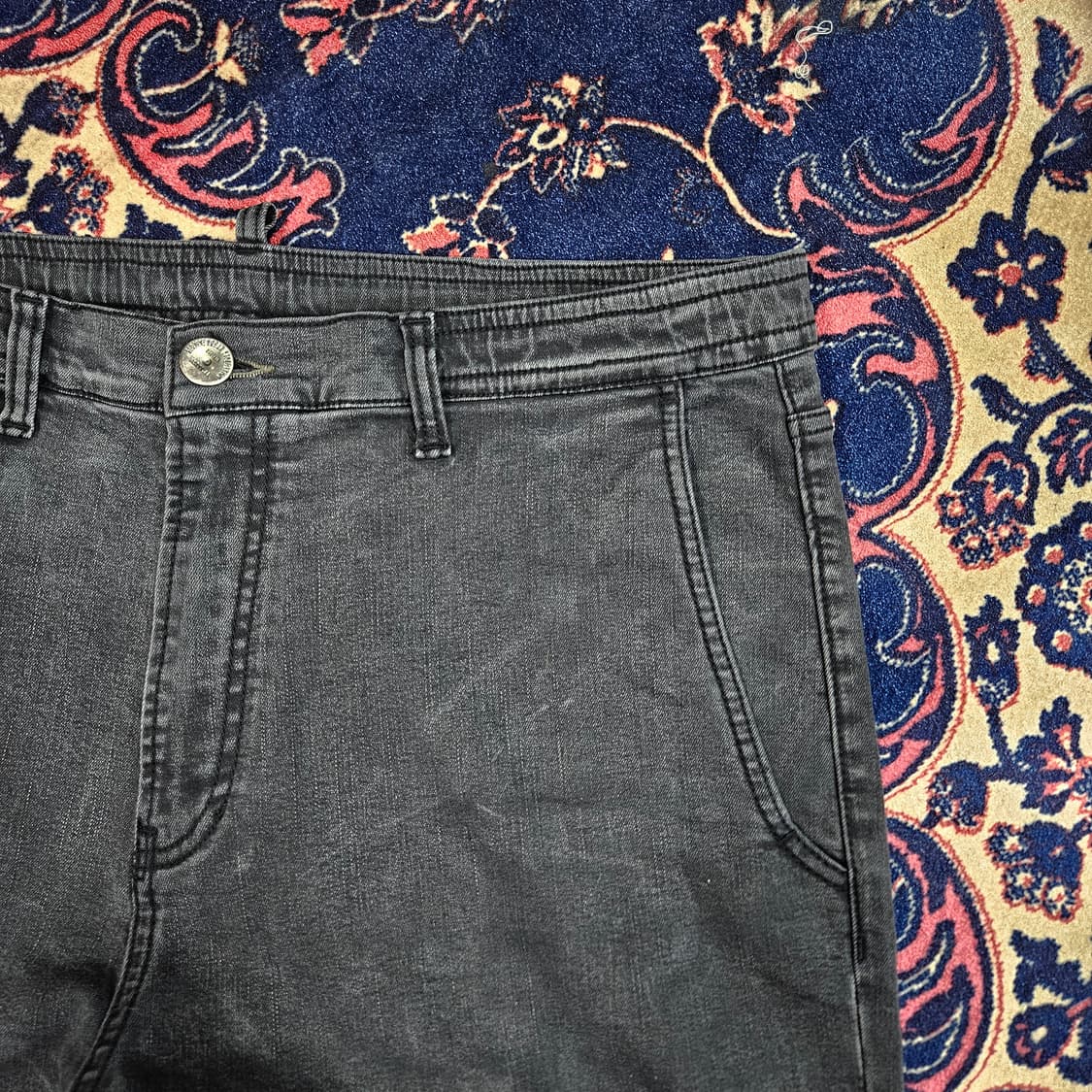 시리즈(Series) 22fw 차콜 워시드 베기 흑청 데님  상품이미지5