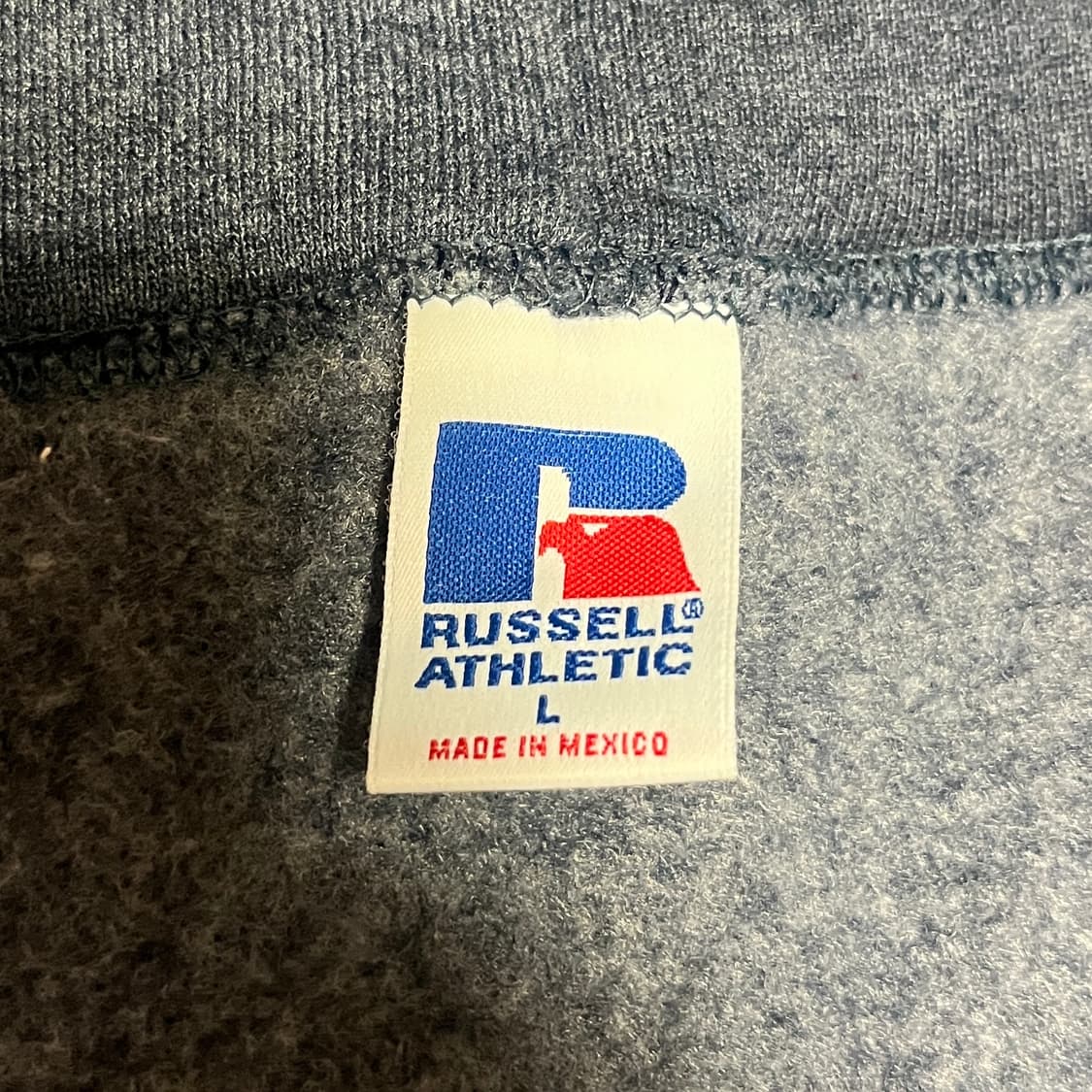 [L] 데드스탁 90s 빈티지 러셀 후드집업 블루 그레이 상품이미지4