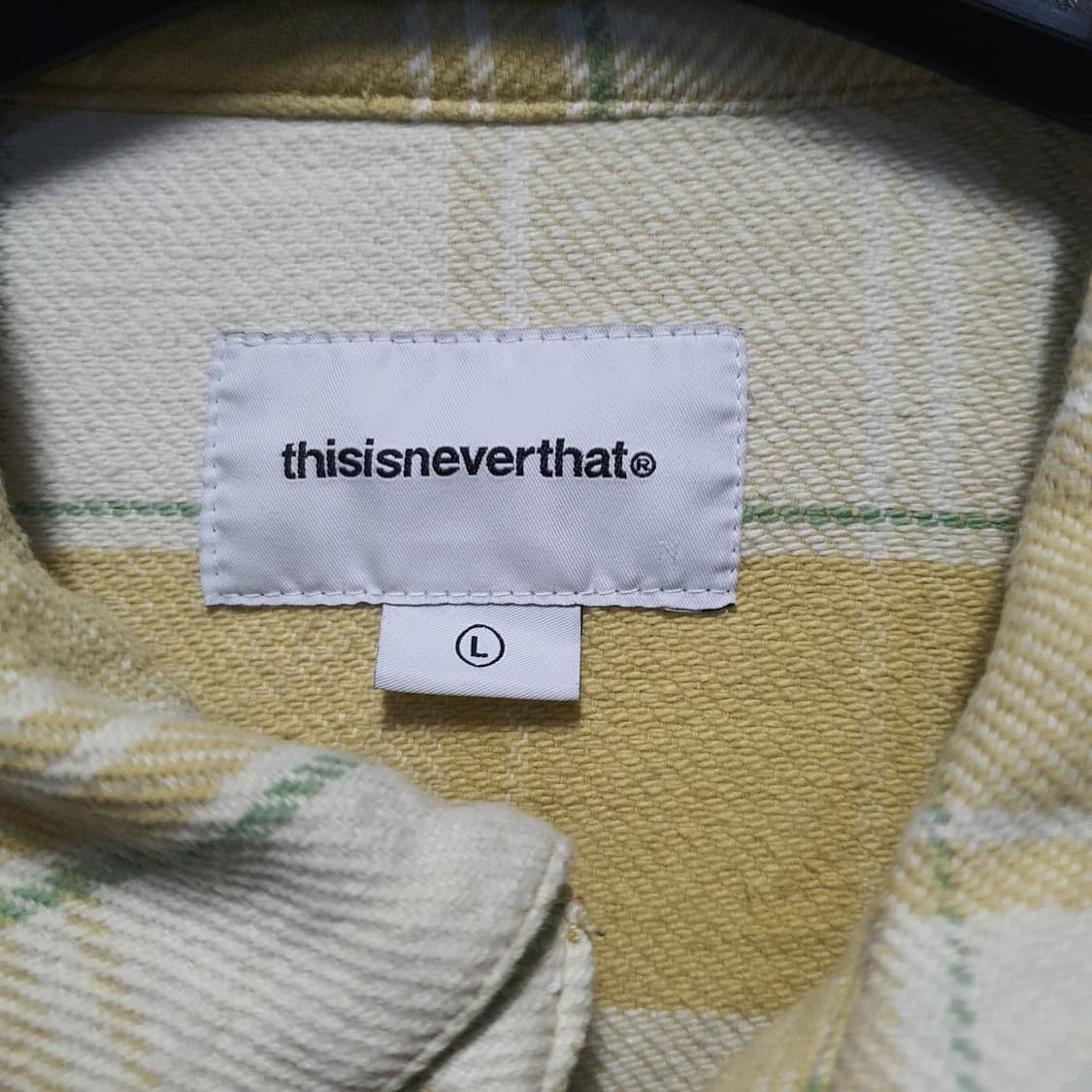 디스이즈네버댓 빅 격자 플란넬 블루종 자켓  상품이미지7