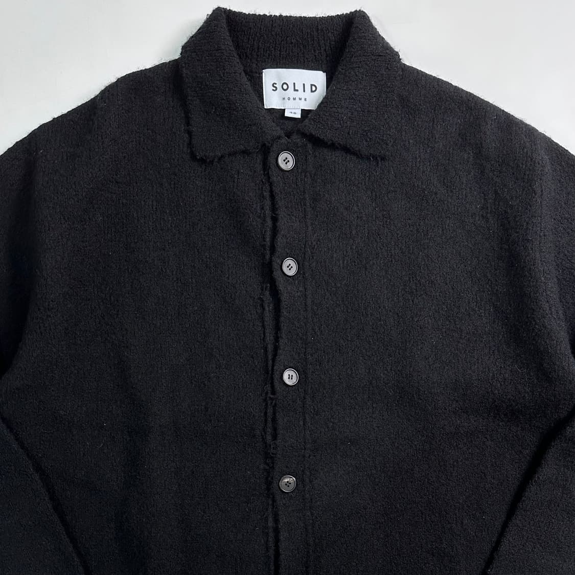 솔리드옴므 24시즌 울 카라 가디건 상품이미지2