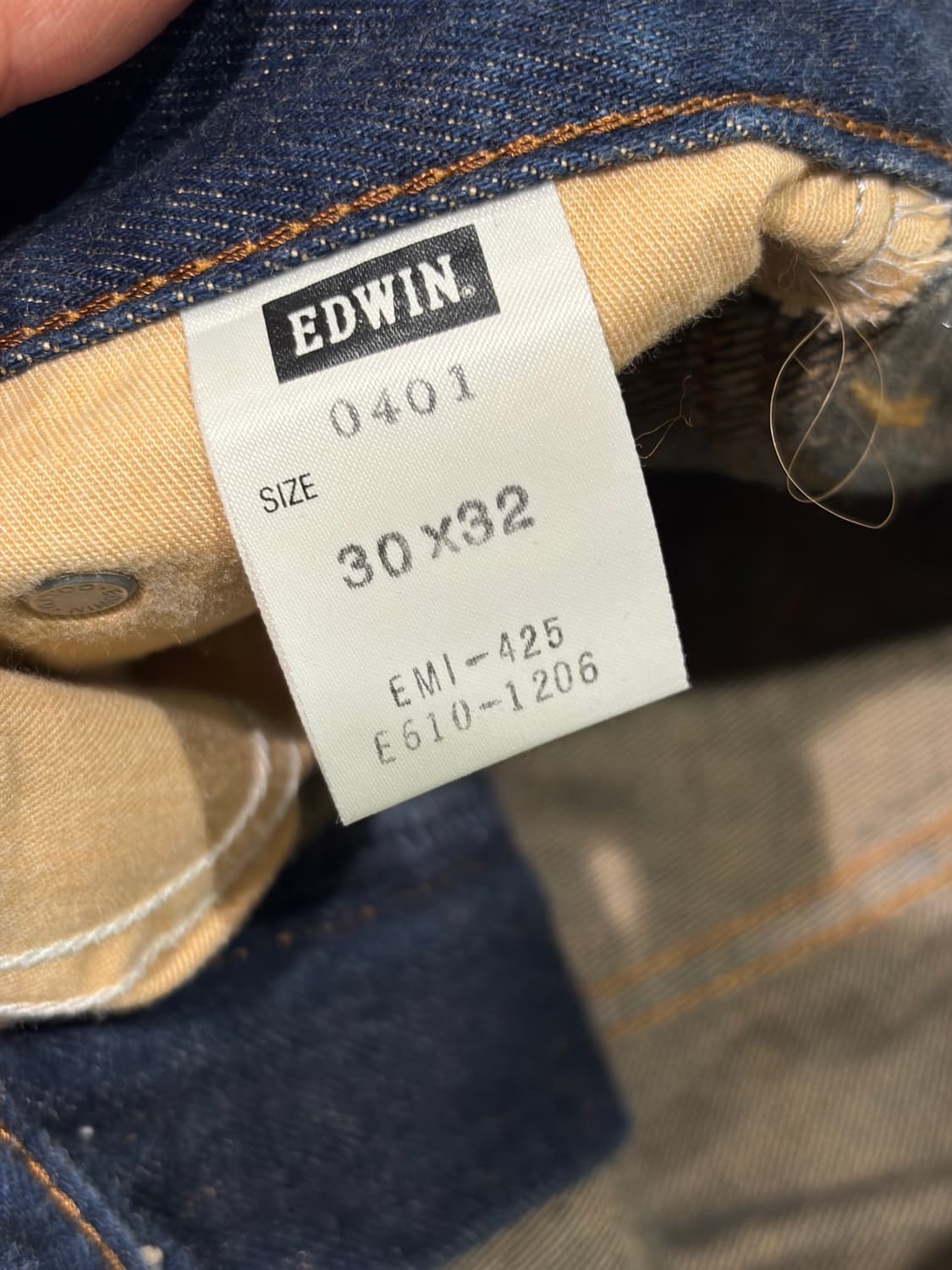 에드윈 (Edwin) 빈티지 진청 401 데님 팬츠 상품이미지4