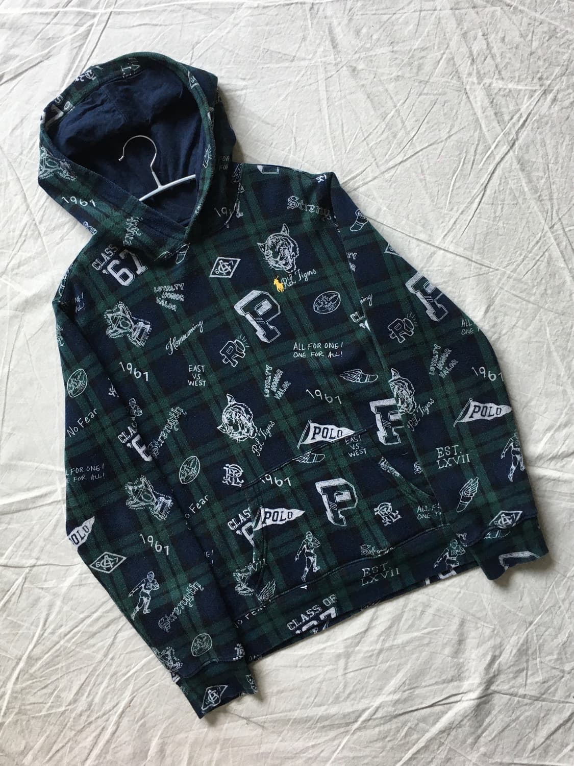 폴로 랄프로렌 체크패턴 후드티 상품이미지3