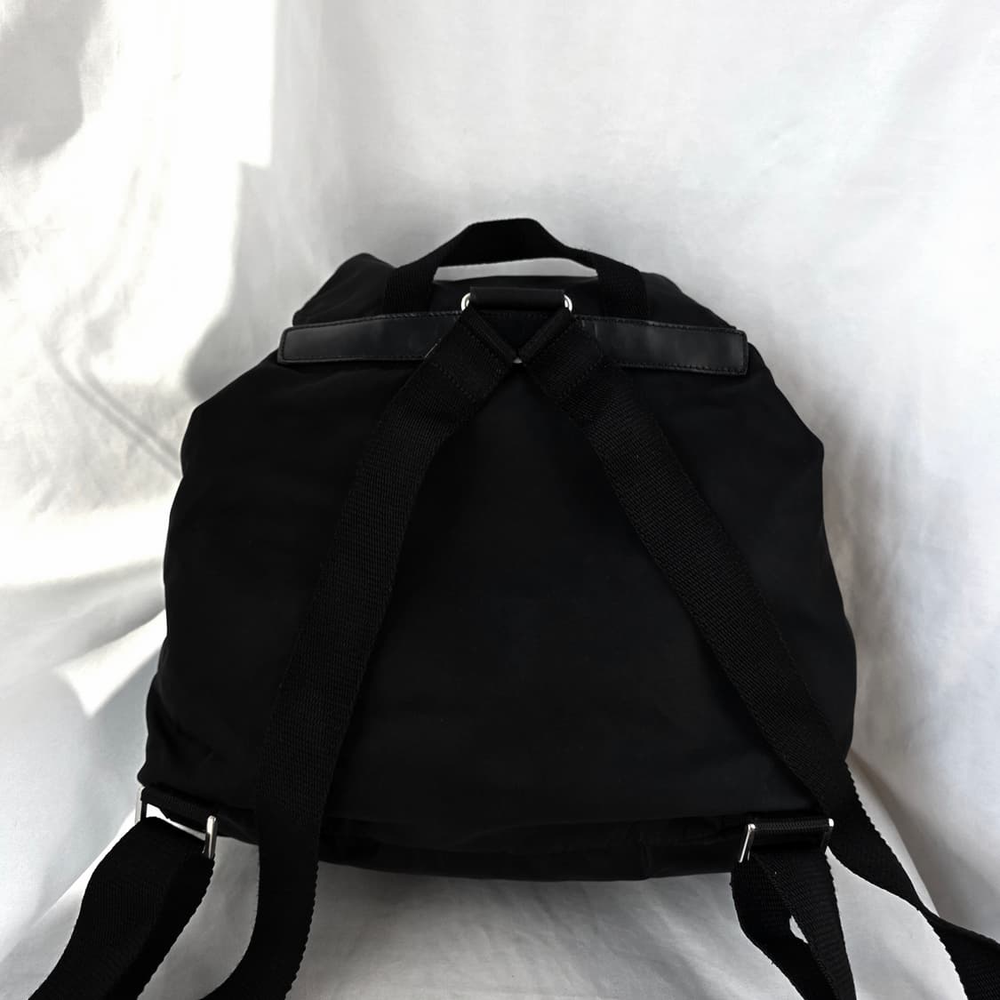 [정품 PRADA] 프라다 투포켓 나일론 빈티지백팩 라지 상품이미지5