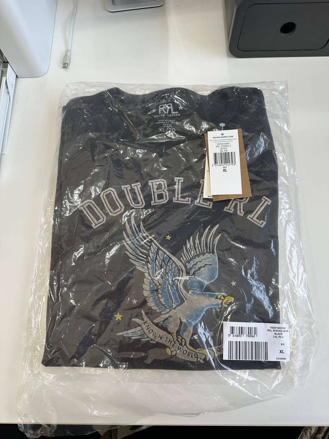 더블알엘 26ss 독수리 반팔 티셔츠 xl 상품이미지1