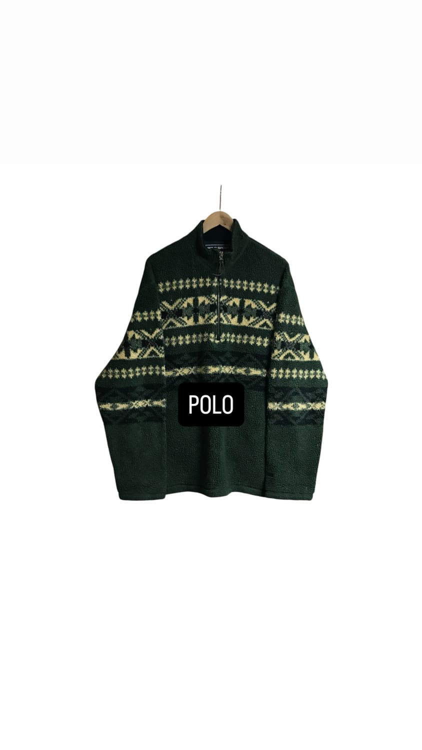 폴로스포츠 90s 패턴 후리스 아노락 상품이미지1