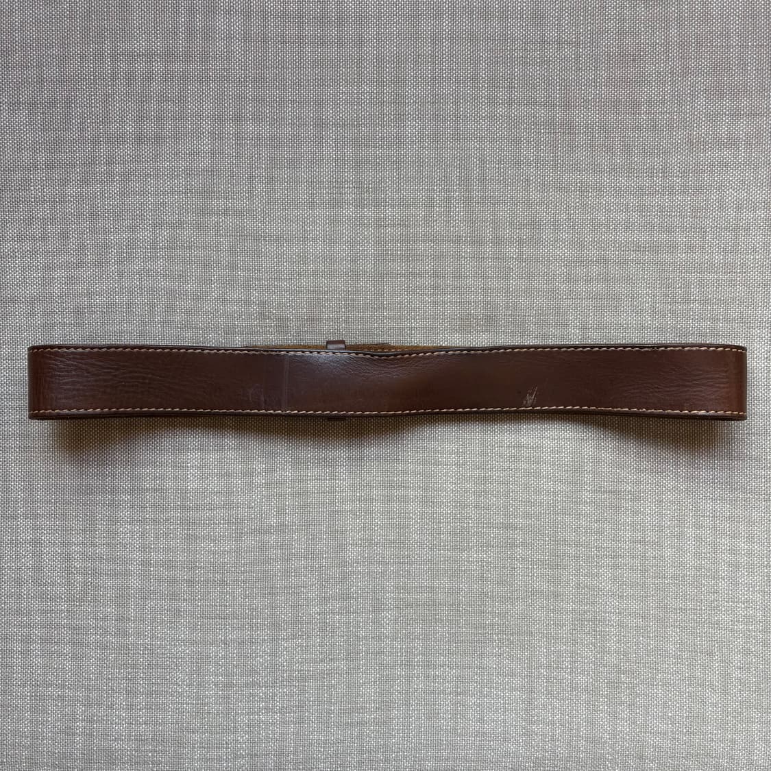 [37-38] 80s USA 하네스 브라운 레더 더블 스트랩 벨트 상품이미지4