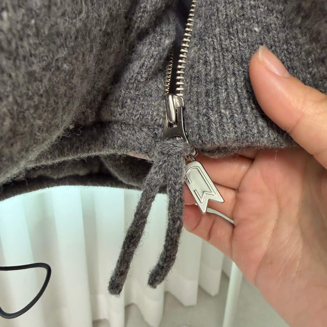 우마뭉 Pure shetland wool puffer jacket 사이즈 상품이미지5