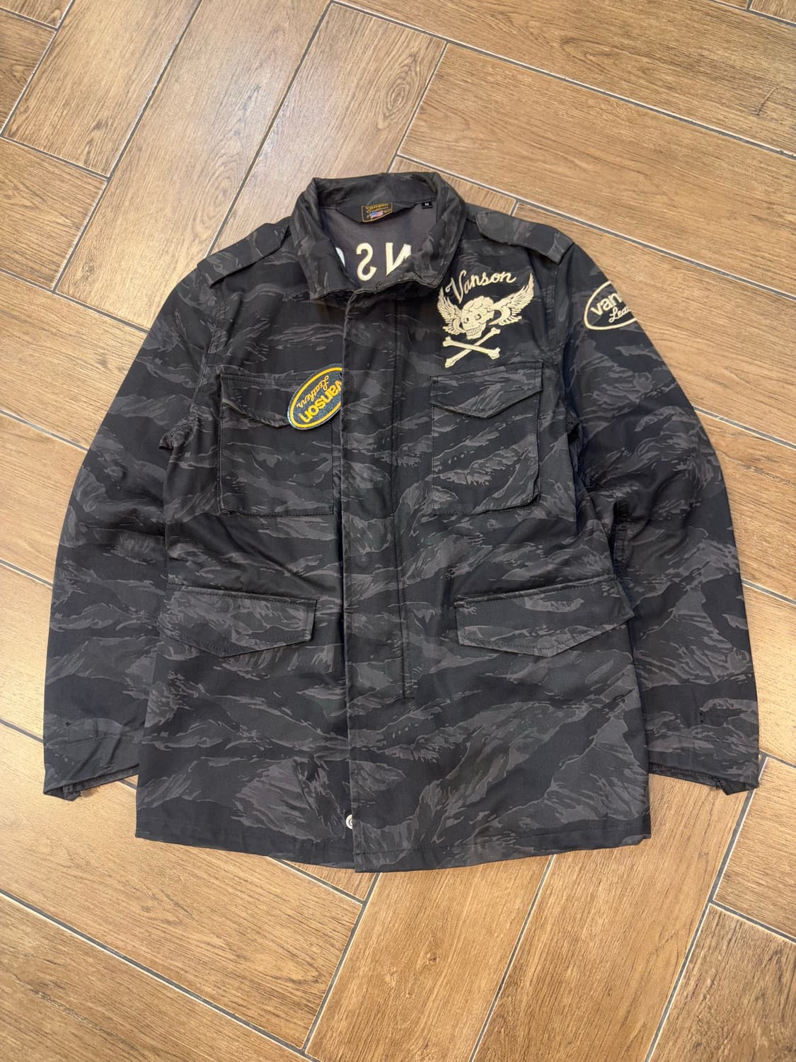 밴슨 M65 하이넥 카모패턴 자수패치 자켓 ( 새상품 )  상품이미지9