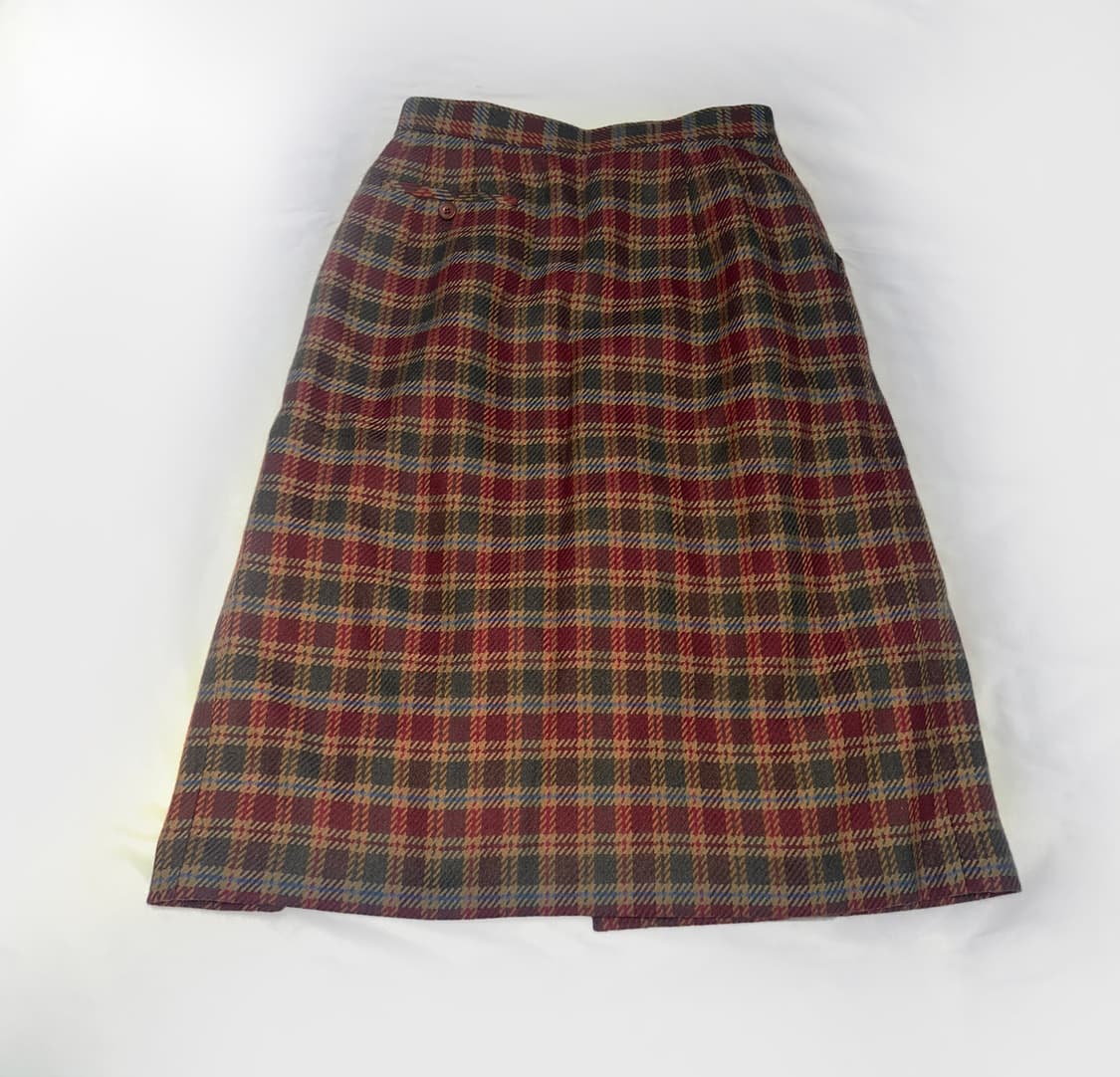 디올 스포츠 체크 미디 스커트 상품이미지2