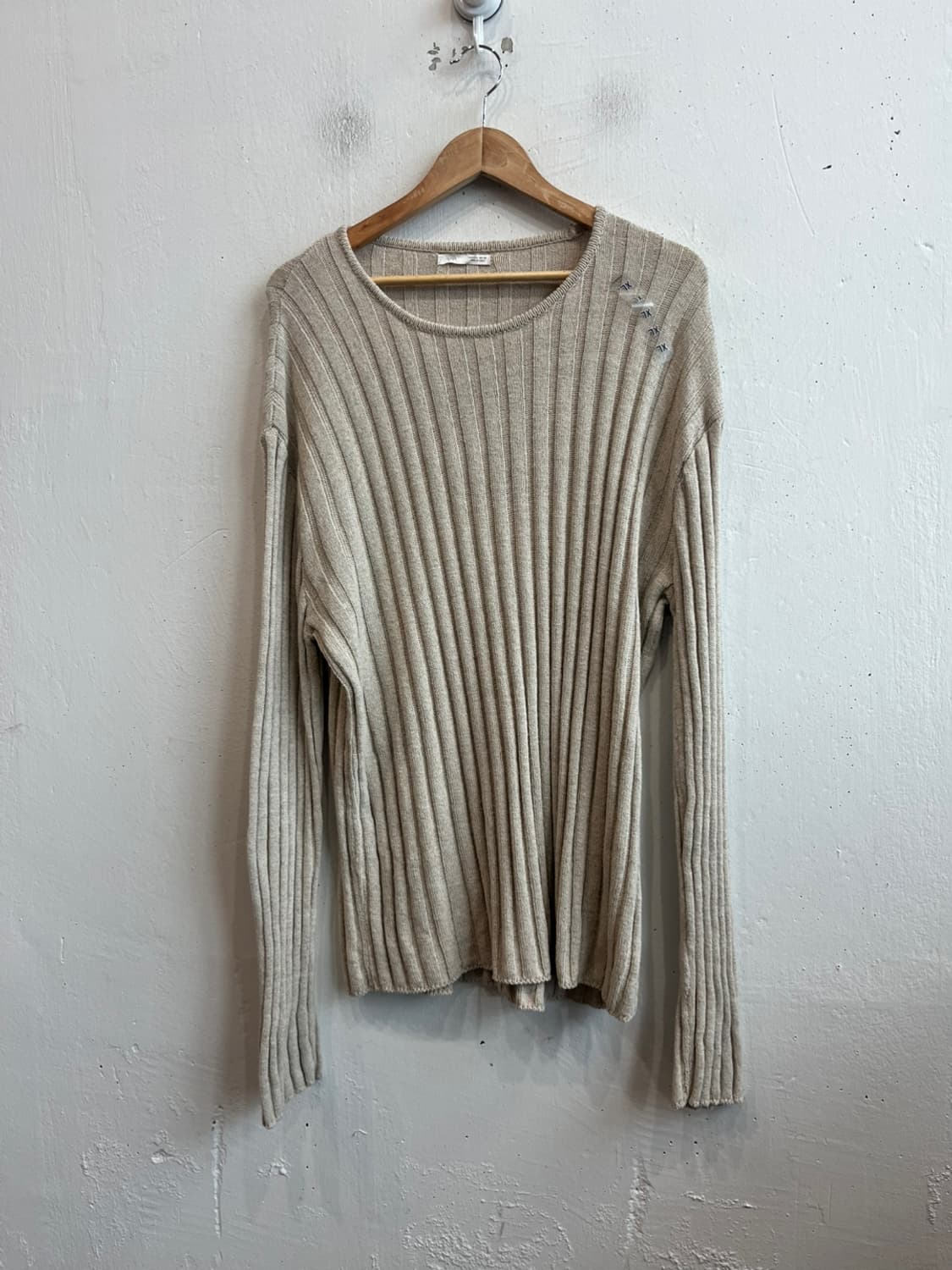 ZARA 자라 립 린넨 루즈핏 롱슬리브 미사용품 XL 상품이미지1