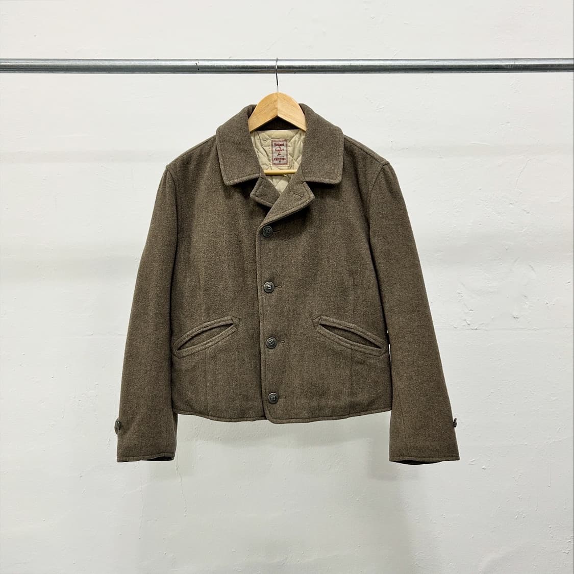 45rpm 베이지 울 숏 코트 상품이미지1