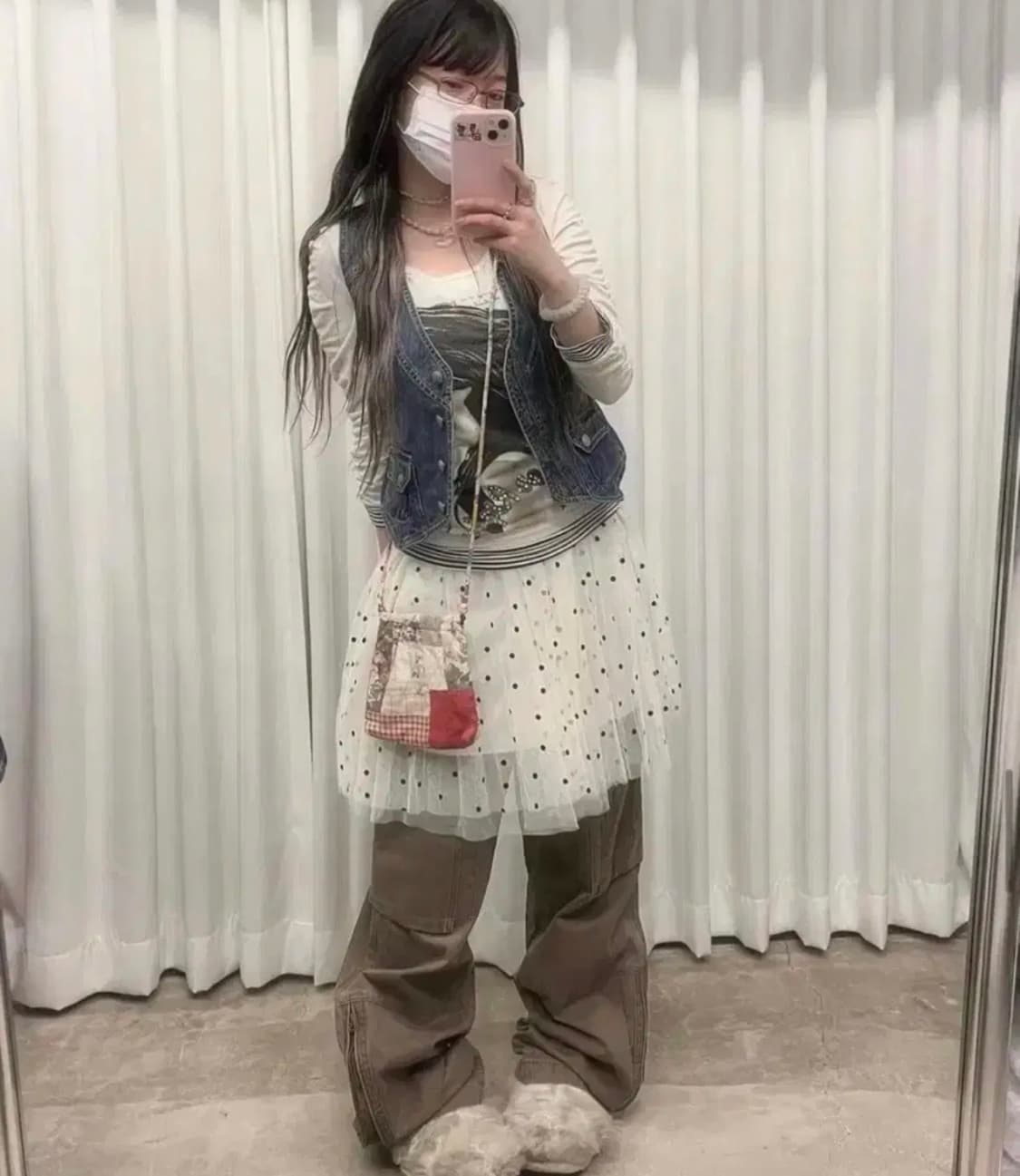 큐빈티지 니혼진 코디 세트 팝니당 선가든파티 긱시크 모리 페어리 와이즈걸 상품이미지1