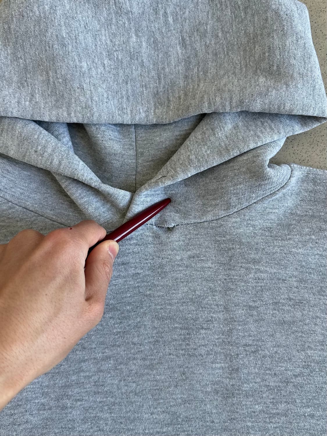 90s 빈티지 러셀 후드 그레이 XXL 상품이미지6