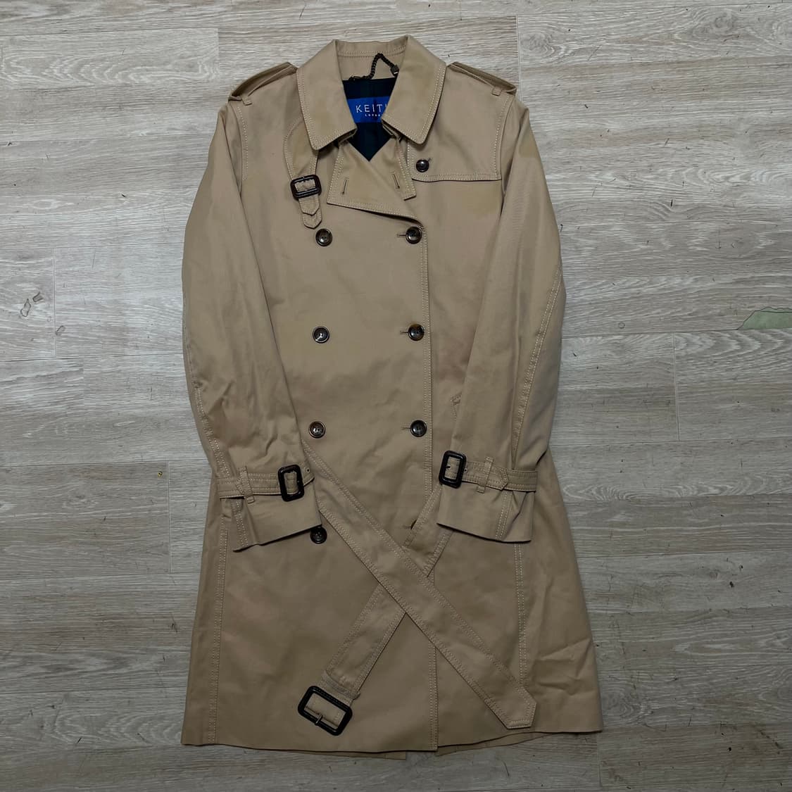 KEITH 키이스 코튼 더블 트렌치코트 [베이지] 82-88-160 상품이미지1