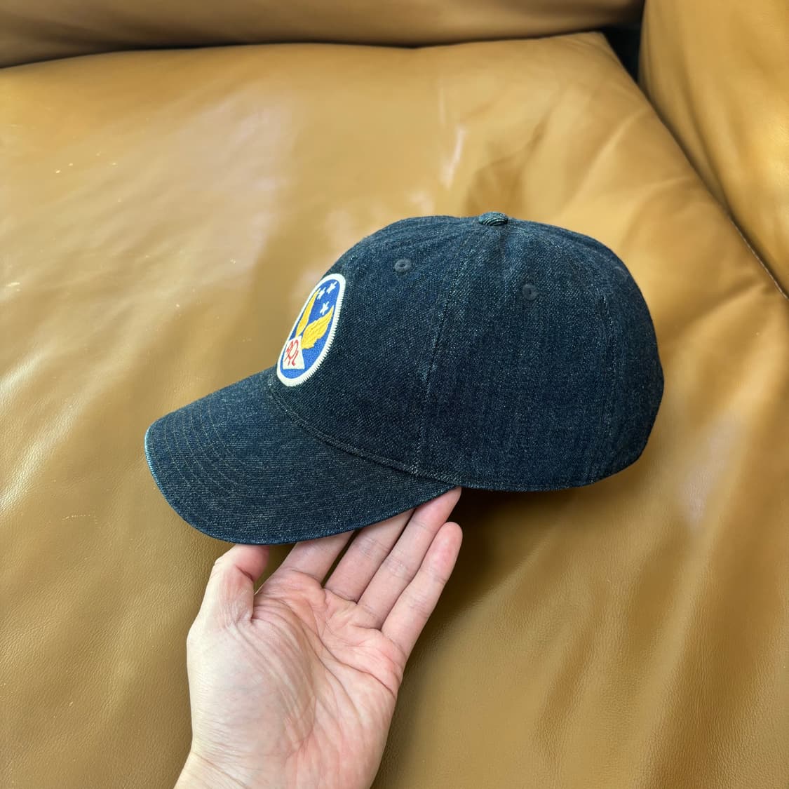 RRL 더블알엘 랄프로렌 폴로 데님 6패널 볼캡 모자 (Denim) 상품이미지4