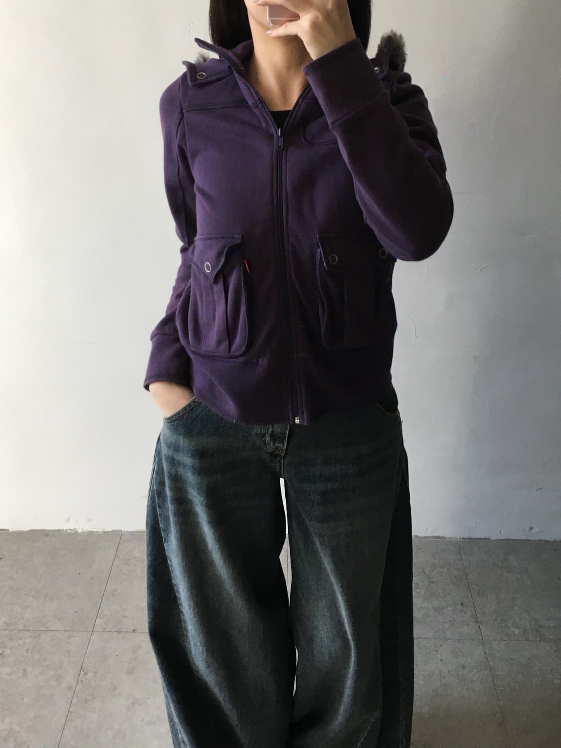 리바이스 털후드집업 상품이미지1