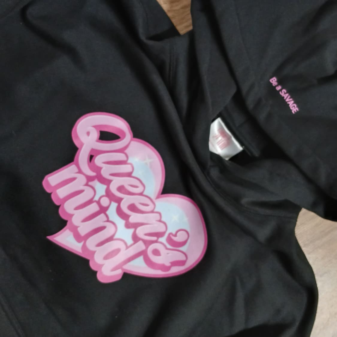 미사용급상태 디바마을 퀸가비 새비지 후디 후드티 쨍쨍한 원단 상품이미지8