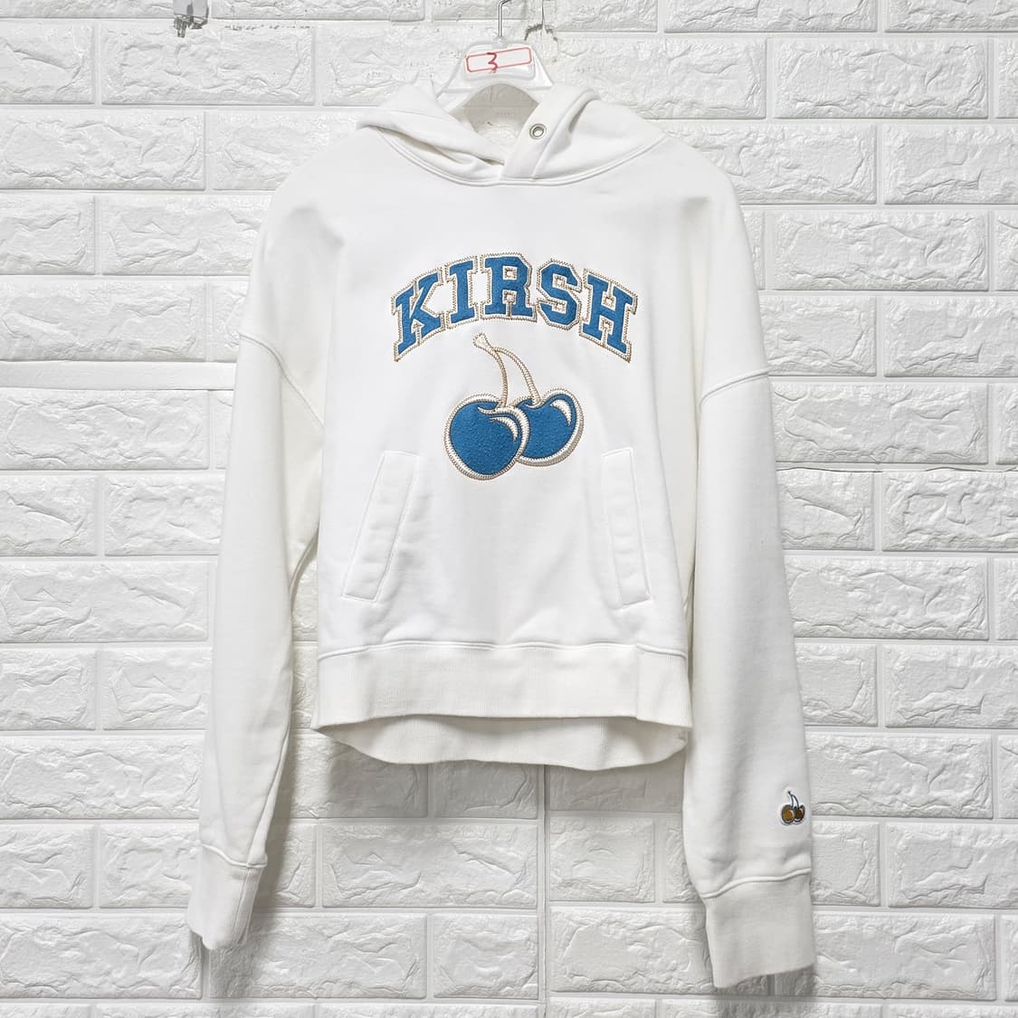 택포) 키르시 체리 로고 크롭 후드티 L 상품이미지1