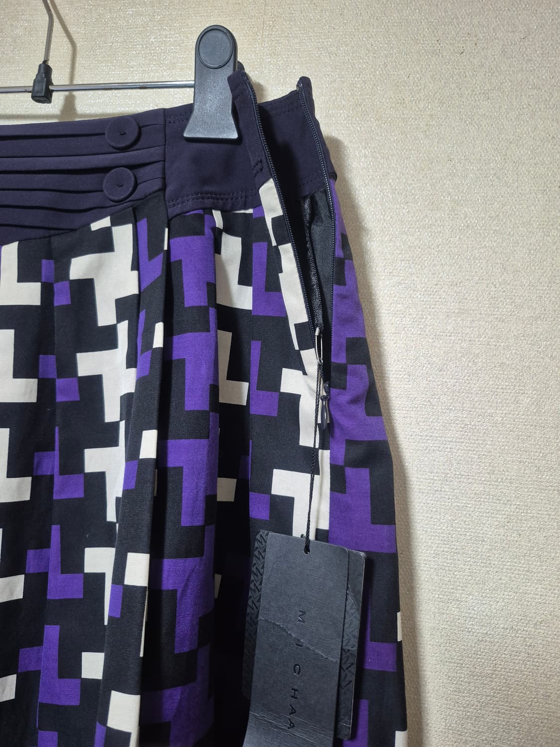 새옷 미샤 패턴 실크 스커트 상품이미지2