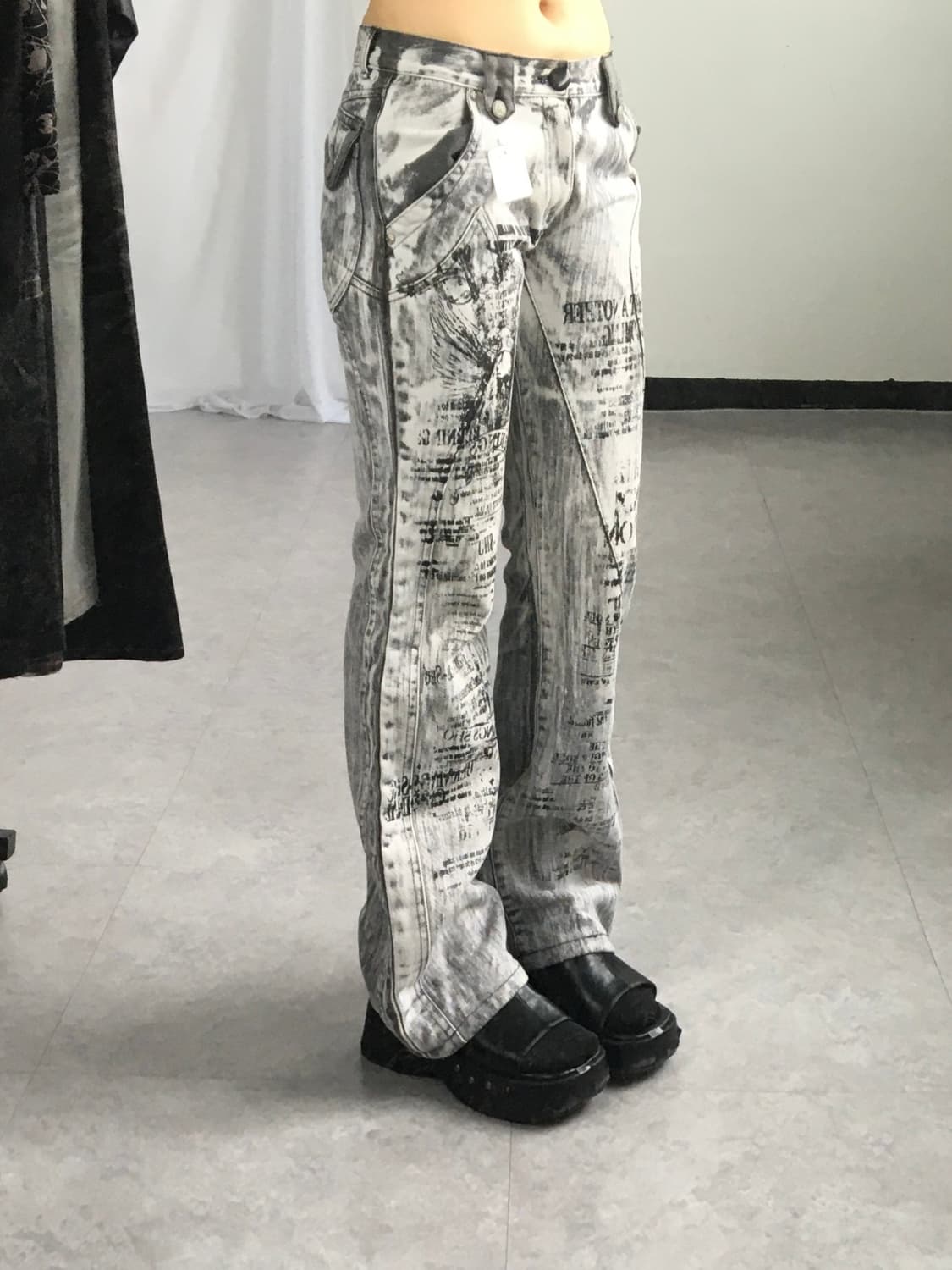 Lettering printing pants 상품이미지8