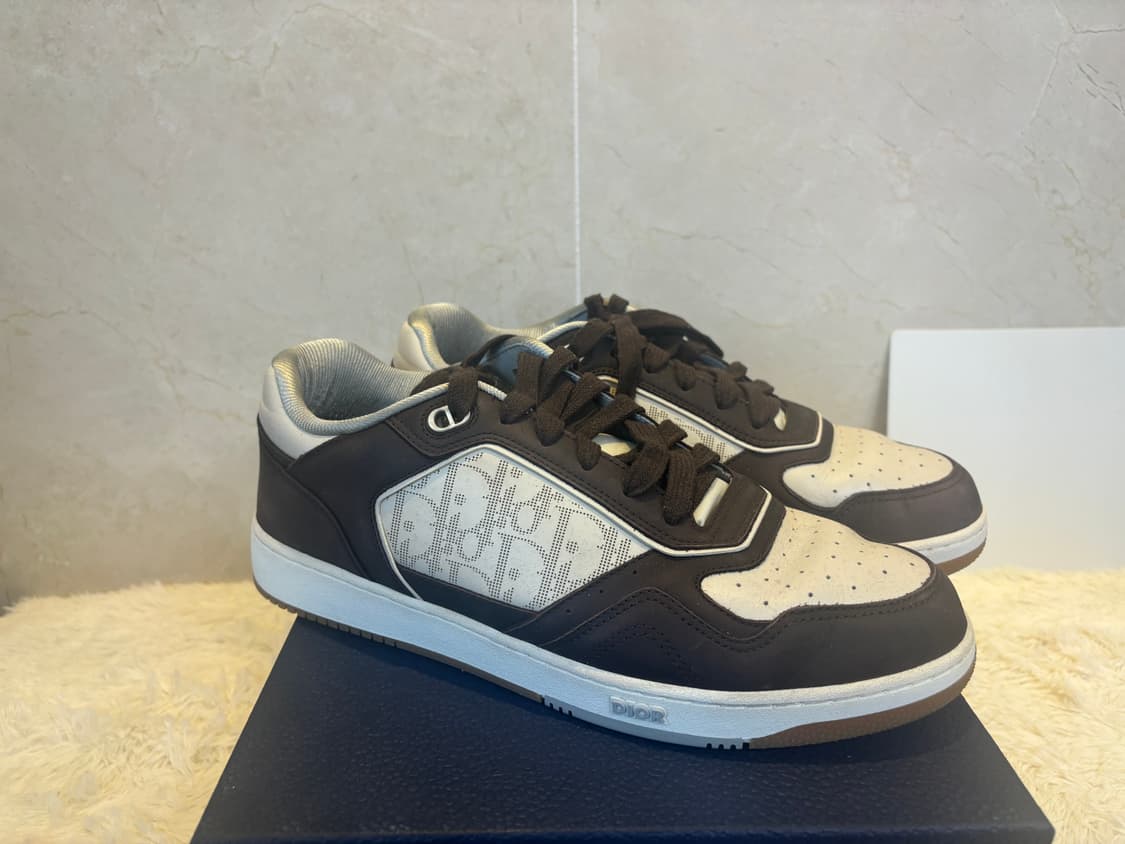 (44) 디올 B27 로우탑스니커즈 브라운 상품이미지2