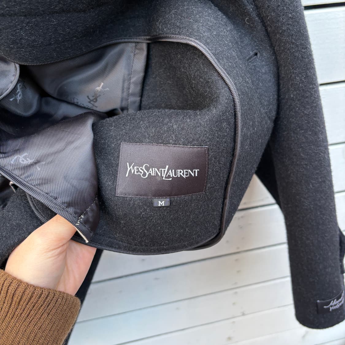 Yves Saint Laurent 입생로랑 울 캐시미어 코트 상품이미지6