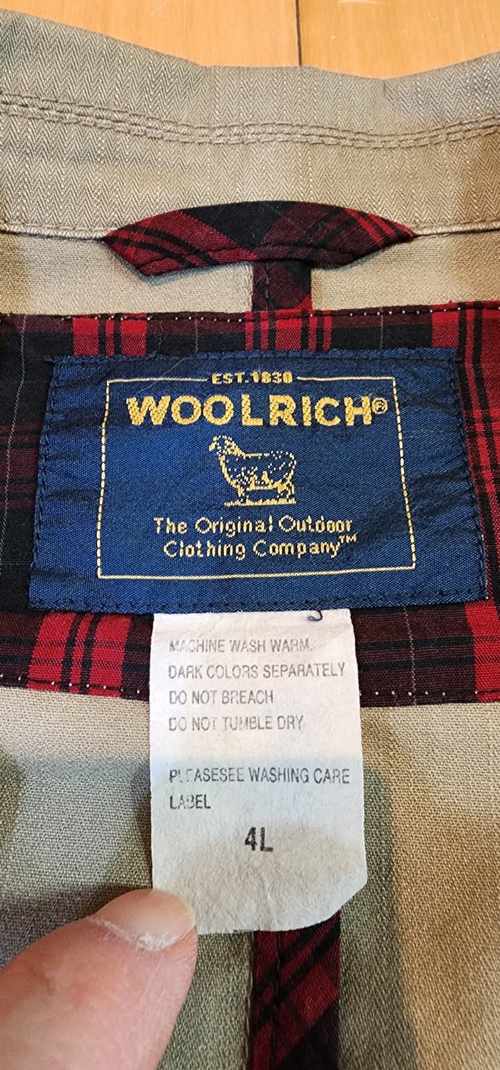 울리치 가먼트 다잉 베이지 코튼 자켓 3XL 상품이미지7