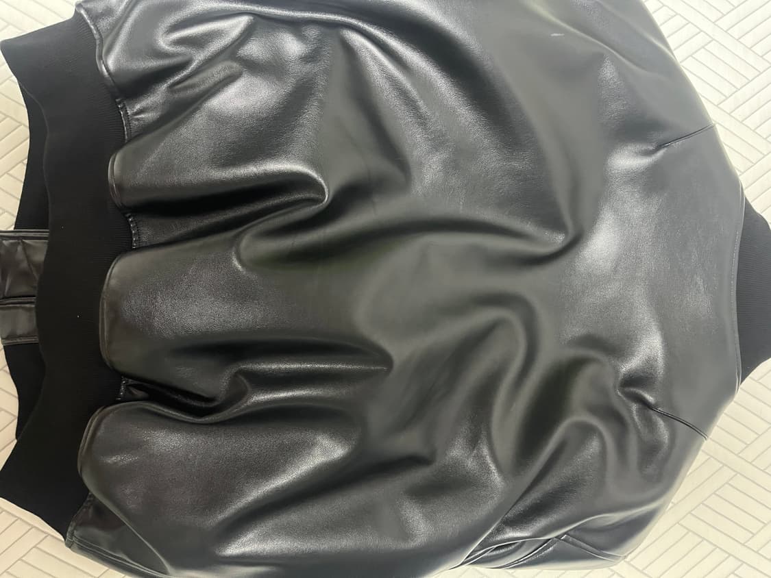 에모스탠스클럽 레더 봄버 자켓 1사이즈 상품이미지4