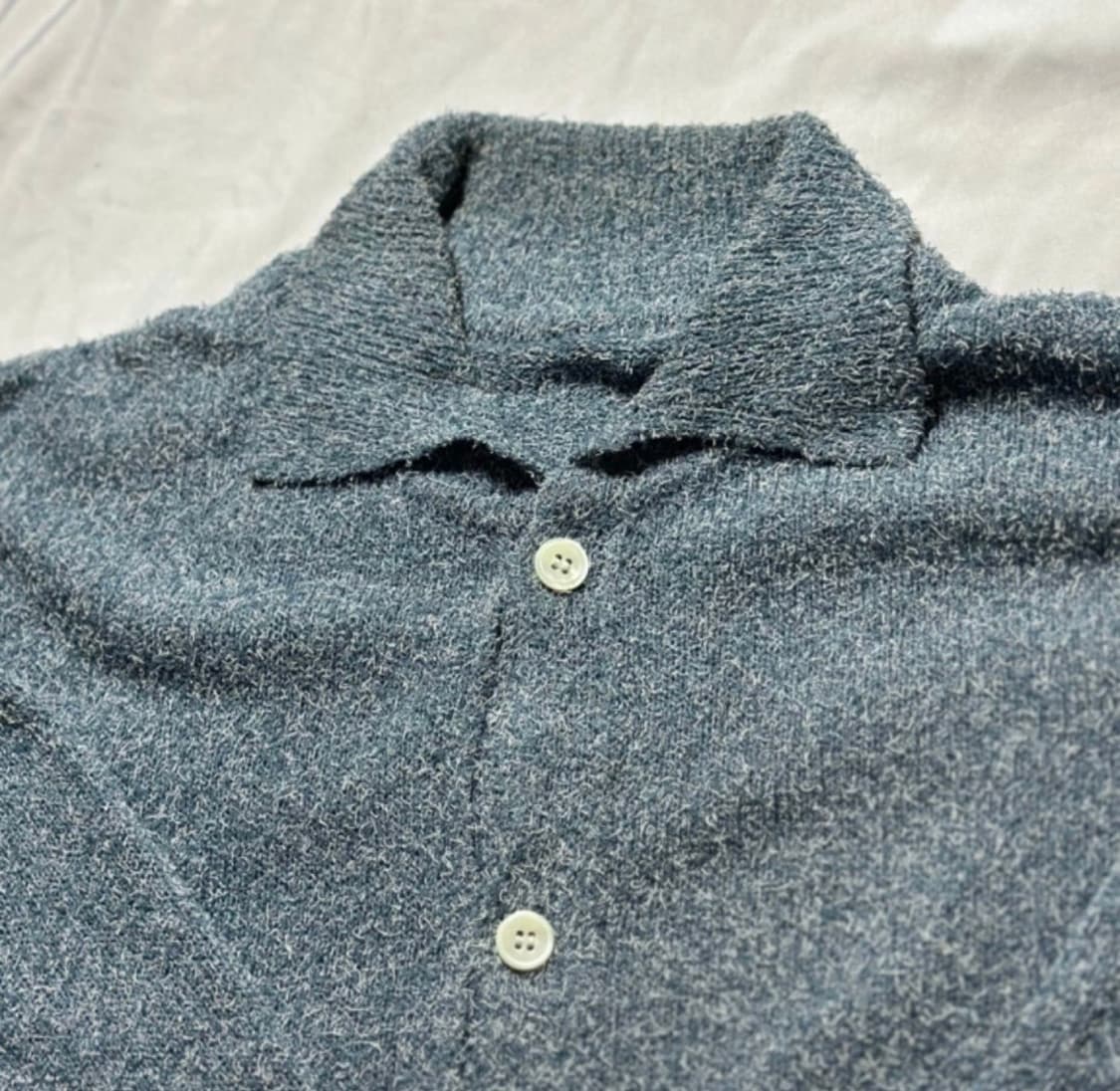 유스 youth 니트 카라 가디건 블루 상품이미지6