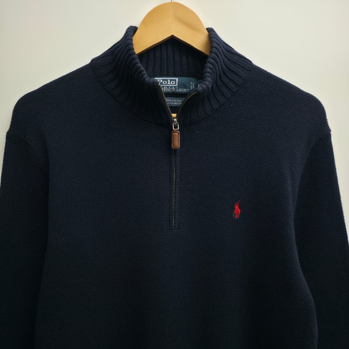 [M] 폴로 랄프로렌 네이비 쿼터집업 니트 상품이미지2