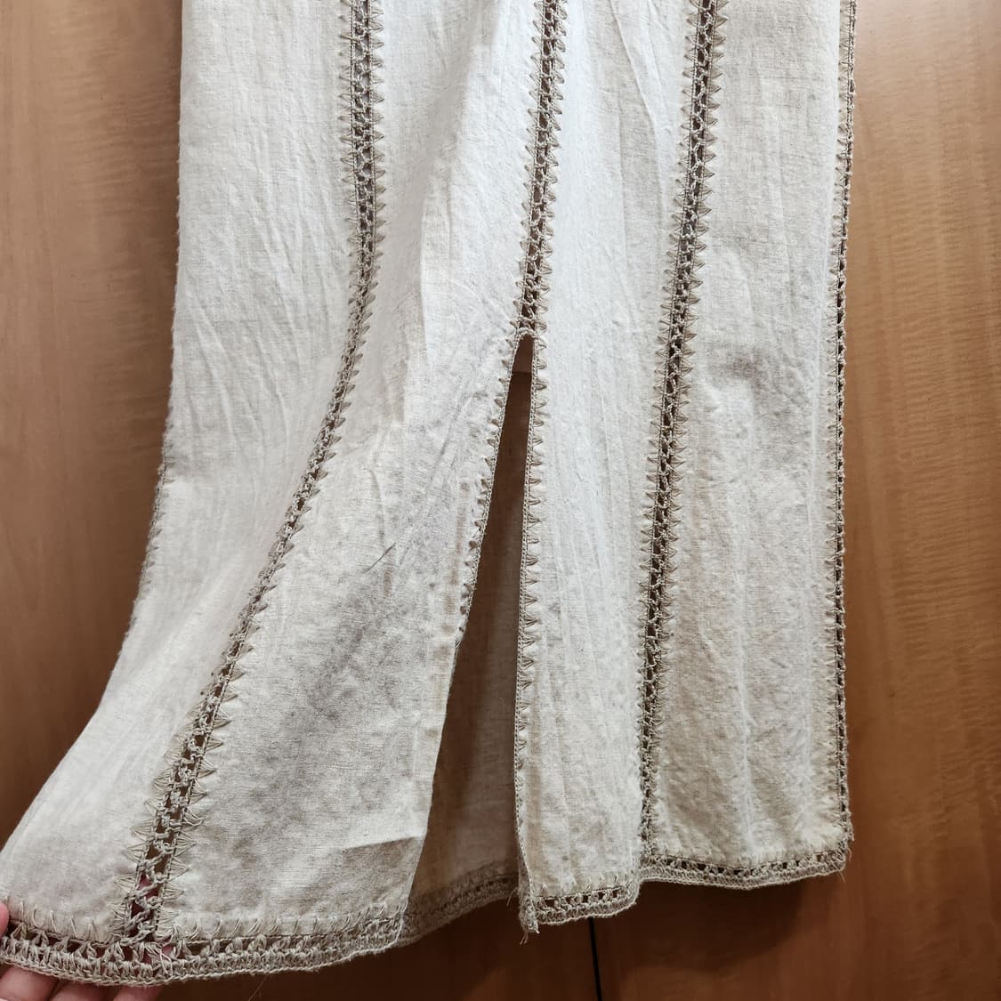 모리 무드 린넨 롱스커트 상품이미지3