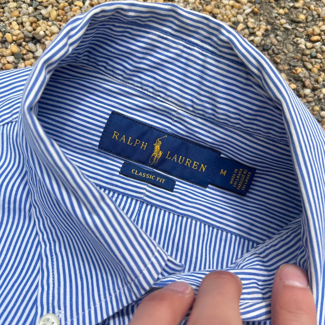 폴로 (POLO RalphLauren)스트라이프 포니 로고 셔츠 상품이미지4