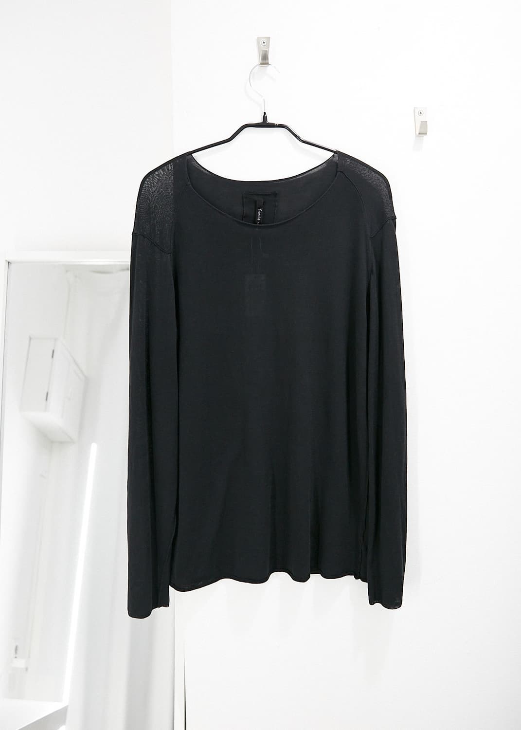 Long Sleeve Cotton Knit Top 상품이미지1