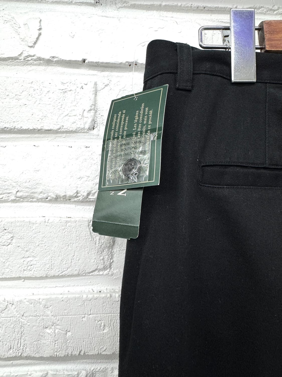 로렌 랄프로렌 블랙 코튼 핀턱 슬랙스 상품이미지6