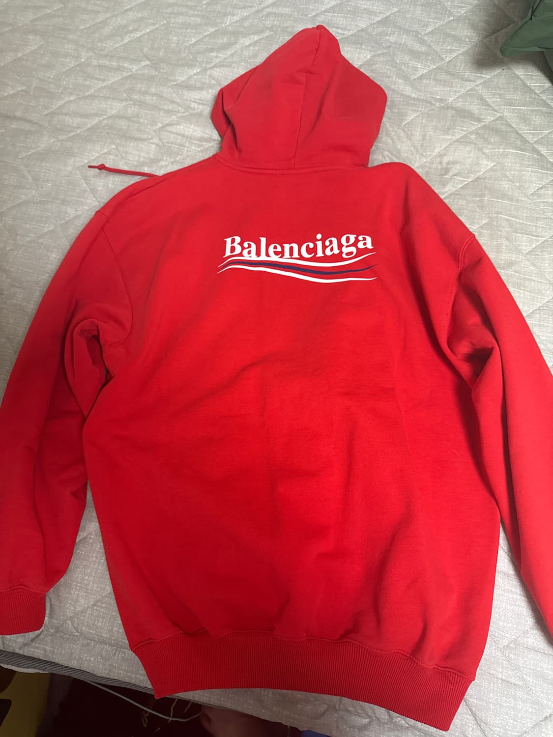 발렌시아가 웨이브로고 후드 상품이미지2