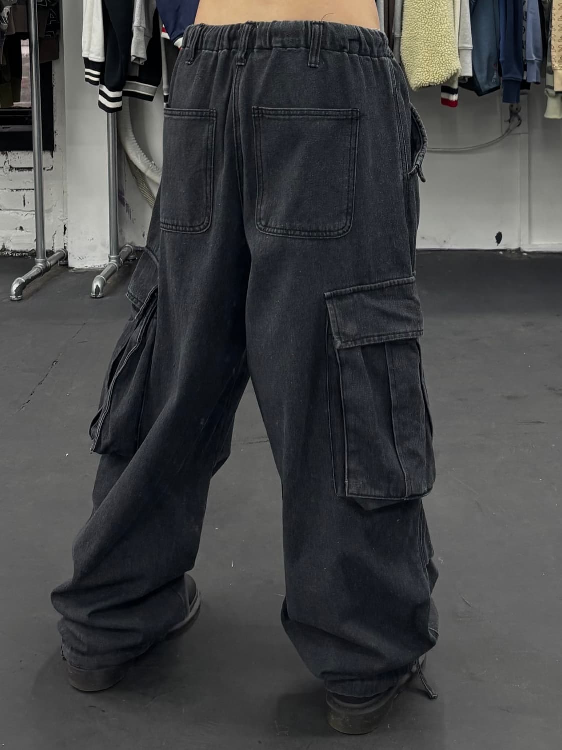 밴딩 와이드 카고팬츠 상품이미지6