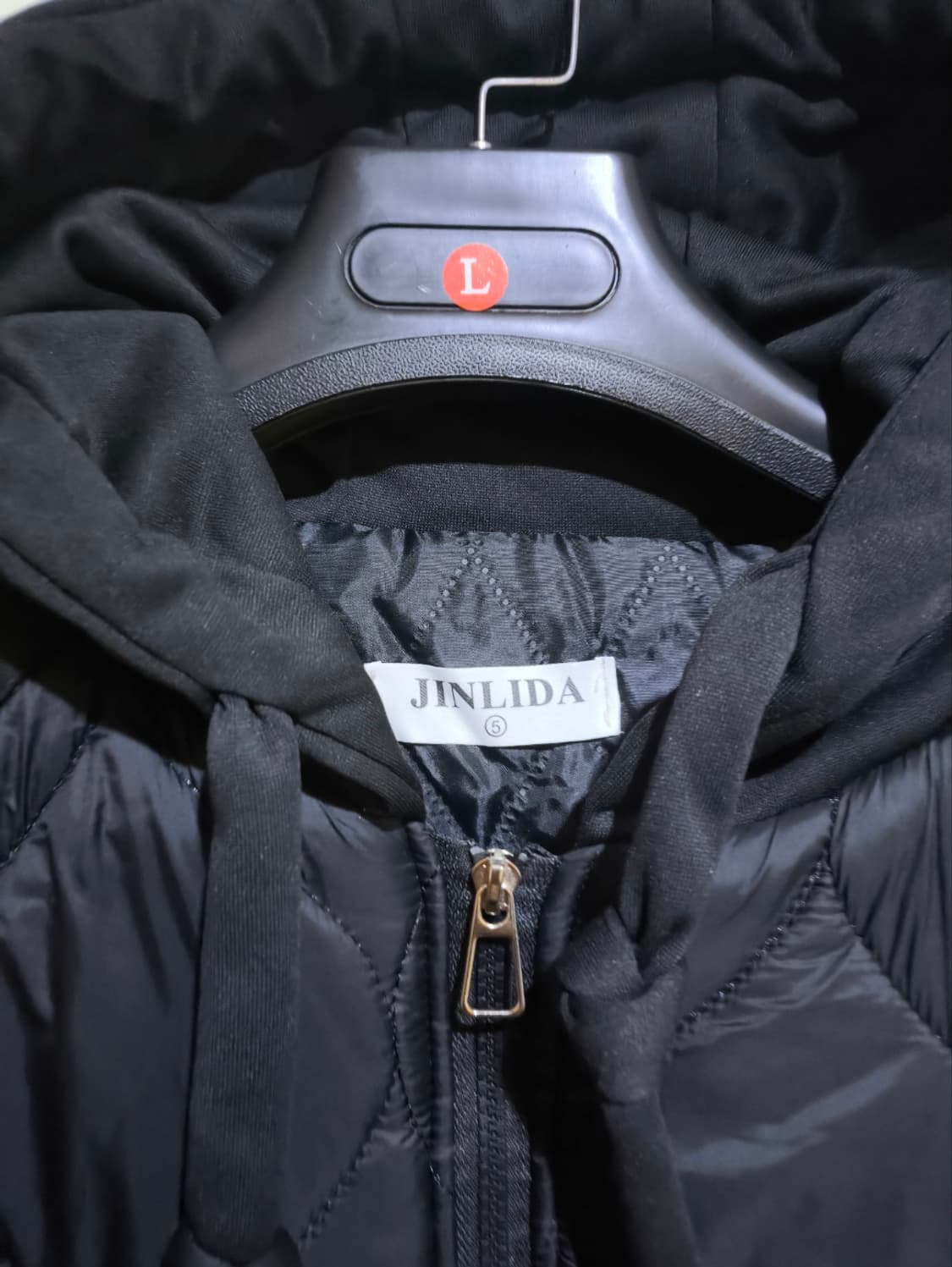 오버핏 퀼팅 후드자켓 경량패딩 상품이미지2