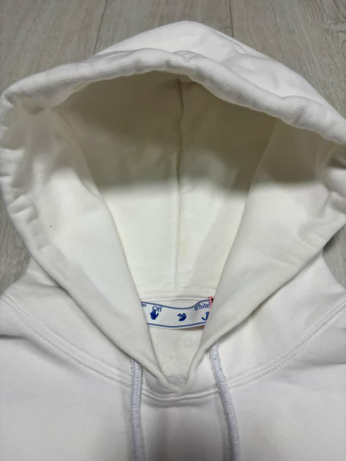 오프화이트 화이트 후드 상품이미지2