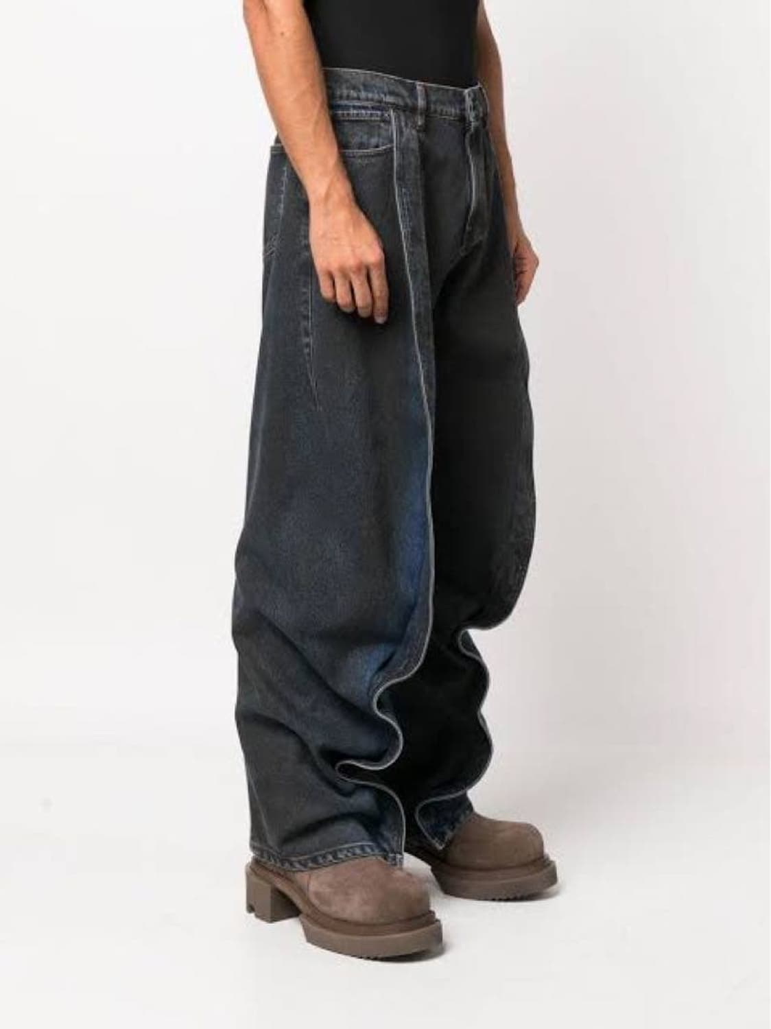 [31] 와이프로젝트 바나나진 블랙 네이비 상품이미지1