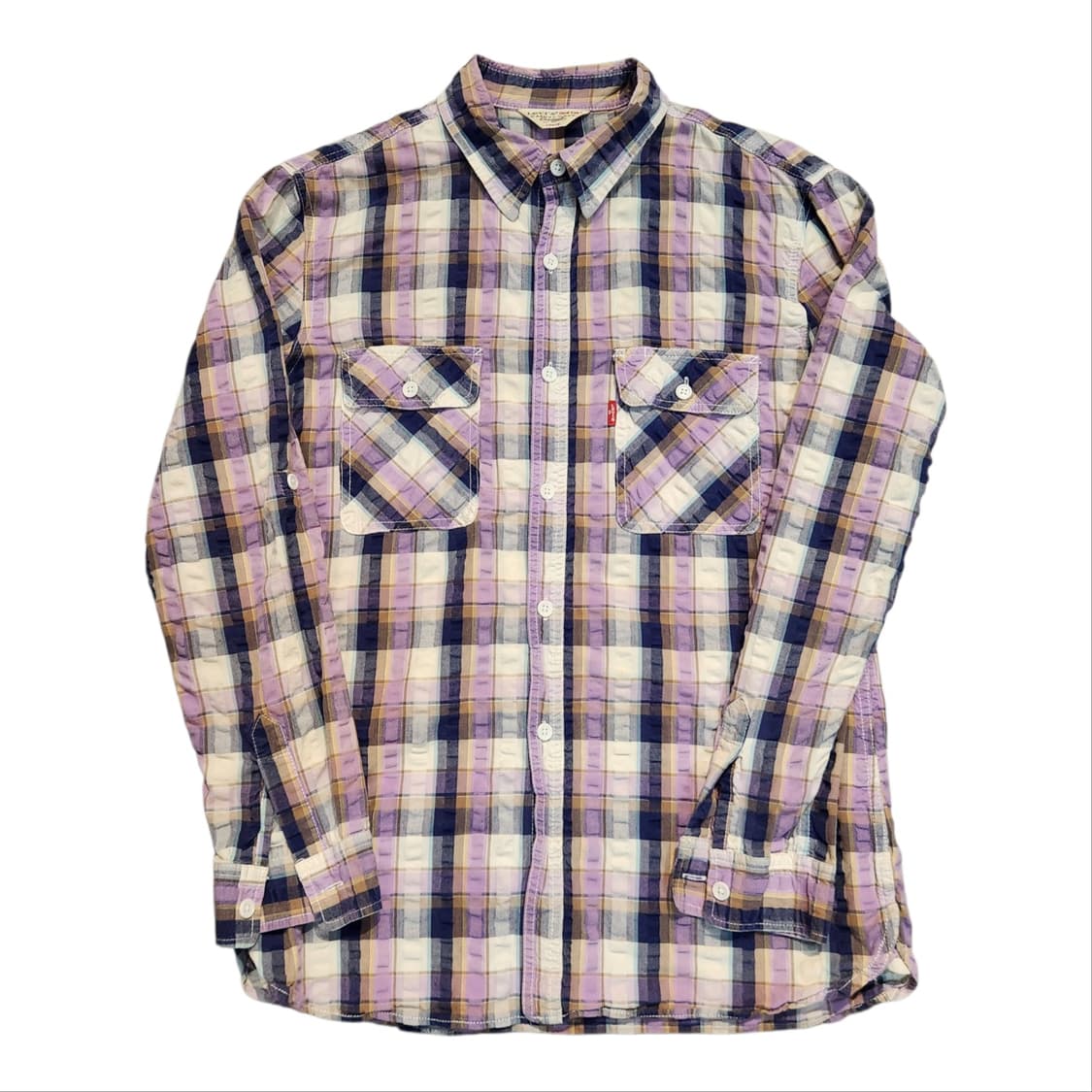 리바이스 레드탭 체크 긴팔 셔츠 남방 (L) 상품이미지1