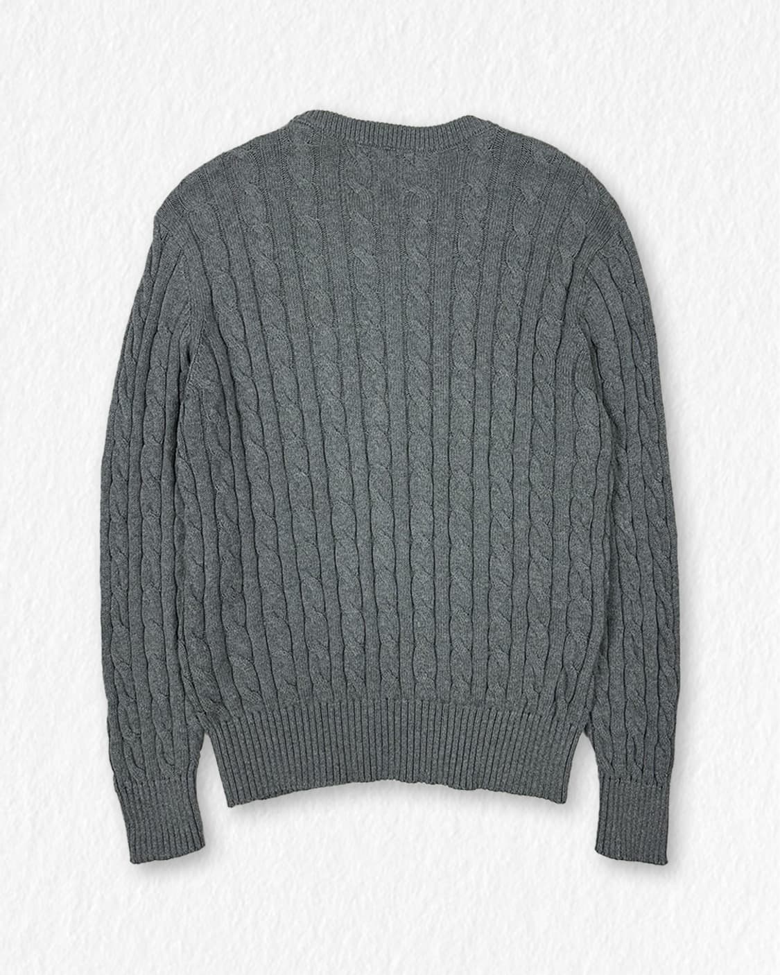 폴로 ASSN 케이블 니트 그레이 상품이미지2