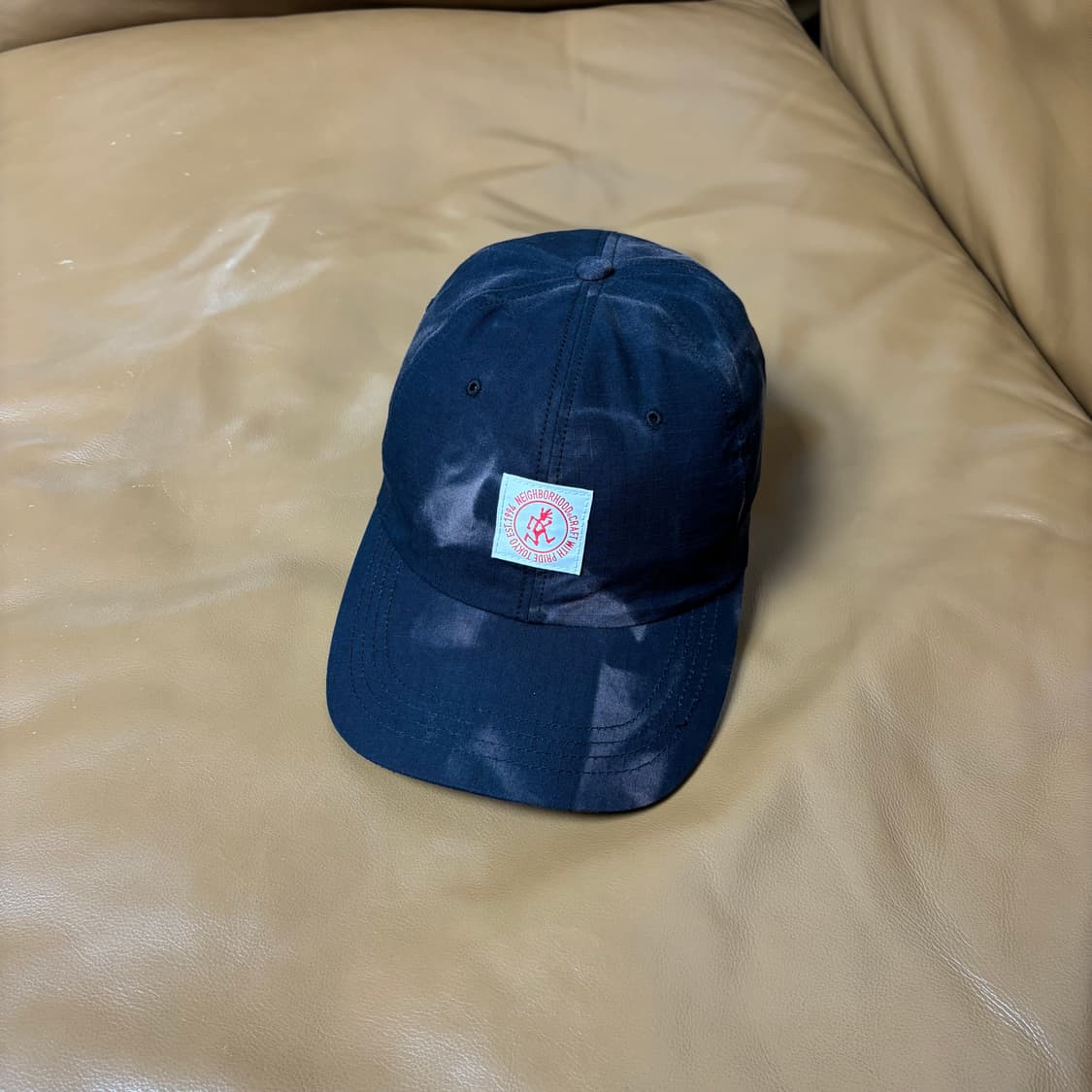 네이버후드 그라미치 6패널 볼캡 모자 타이다이 블랙 상품이미지1