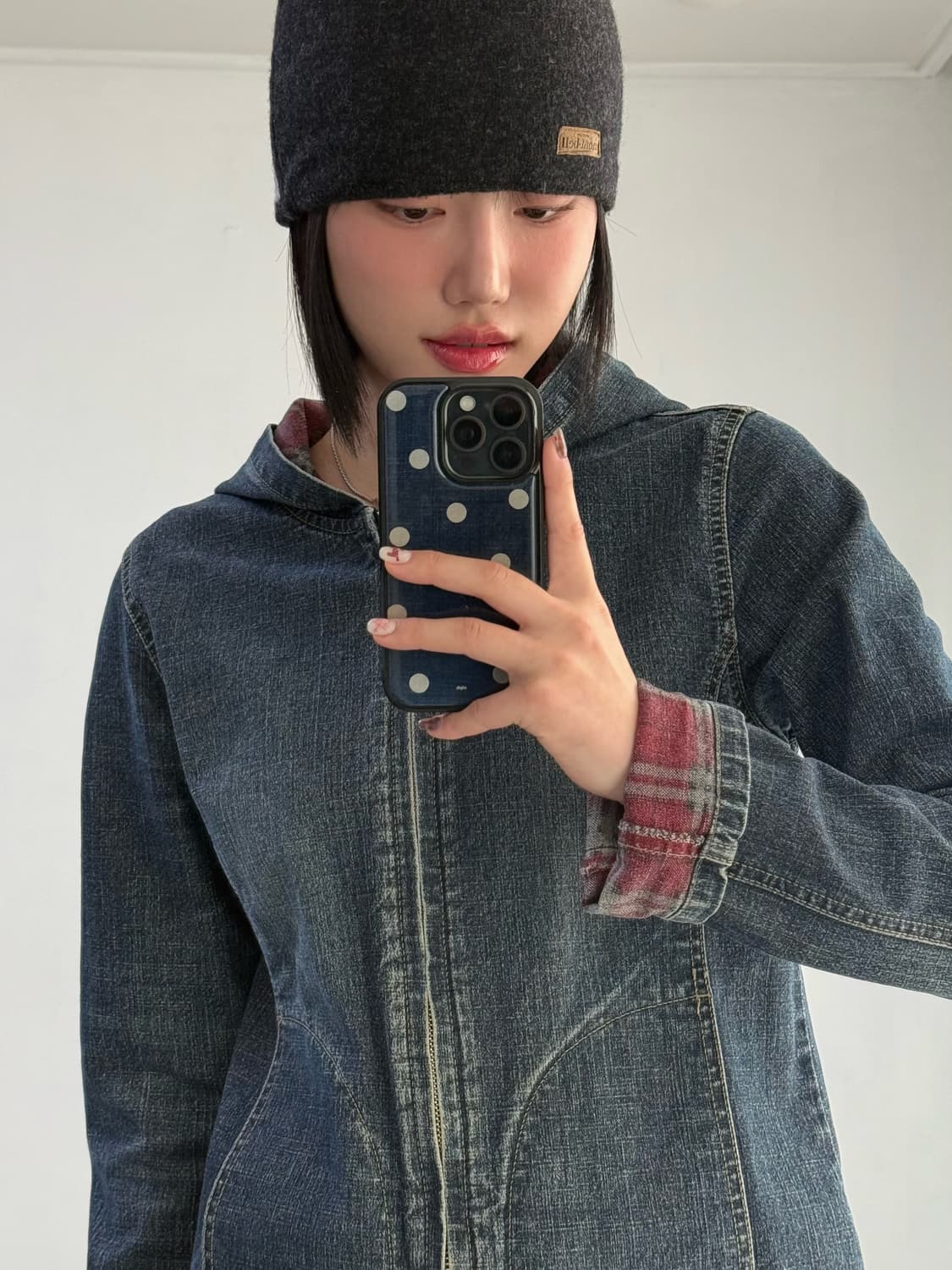 90‘s 리 진스 데님 후드자켓 상품이미지5