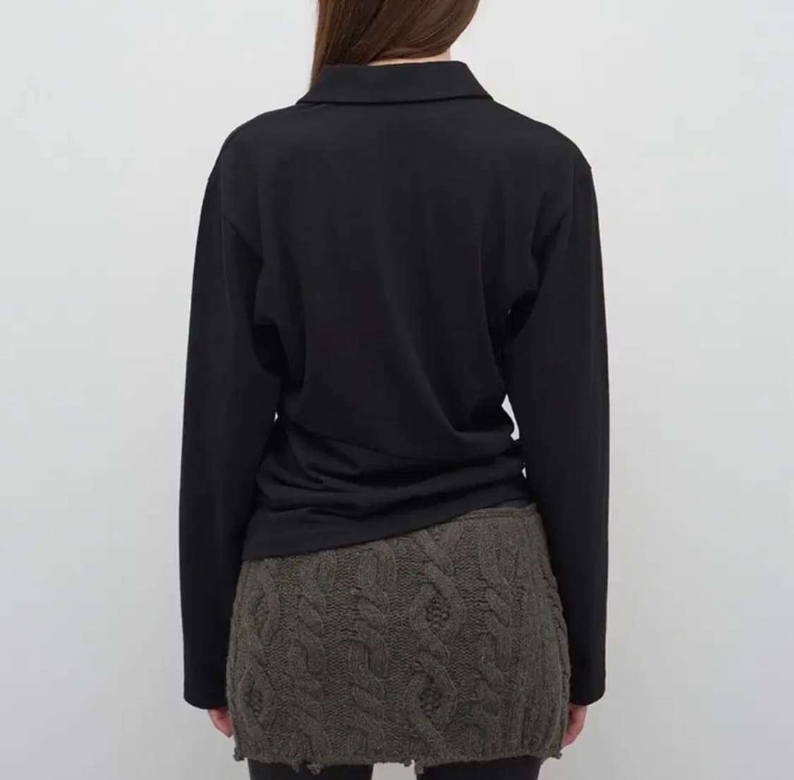 엘씨디씨 티엠 COLLAR LONG SLEEVE JERSY TOP 상품이미지3