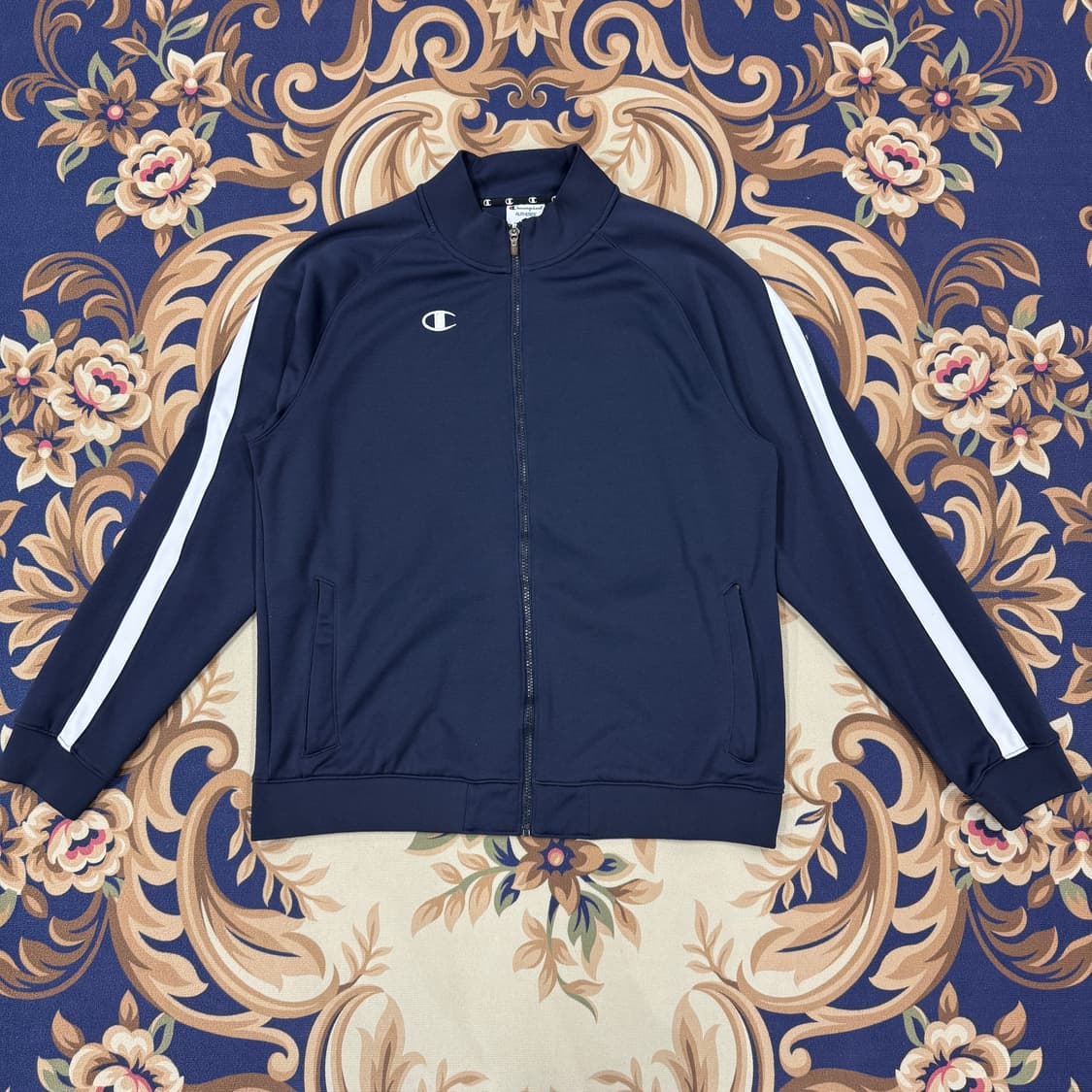 (L)챔피언 Champion 사이드라인 트랙탑 져지(네이비,남흰) 상품이미지1