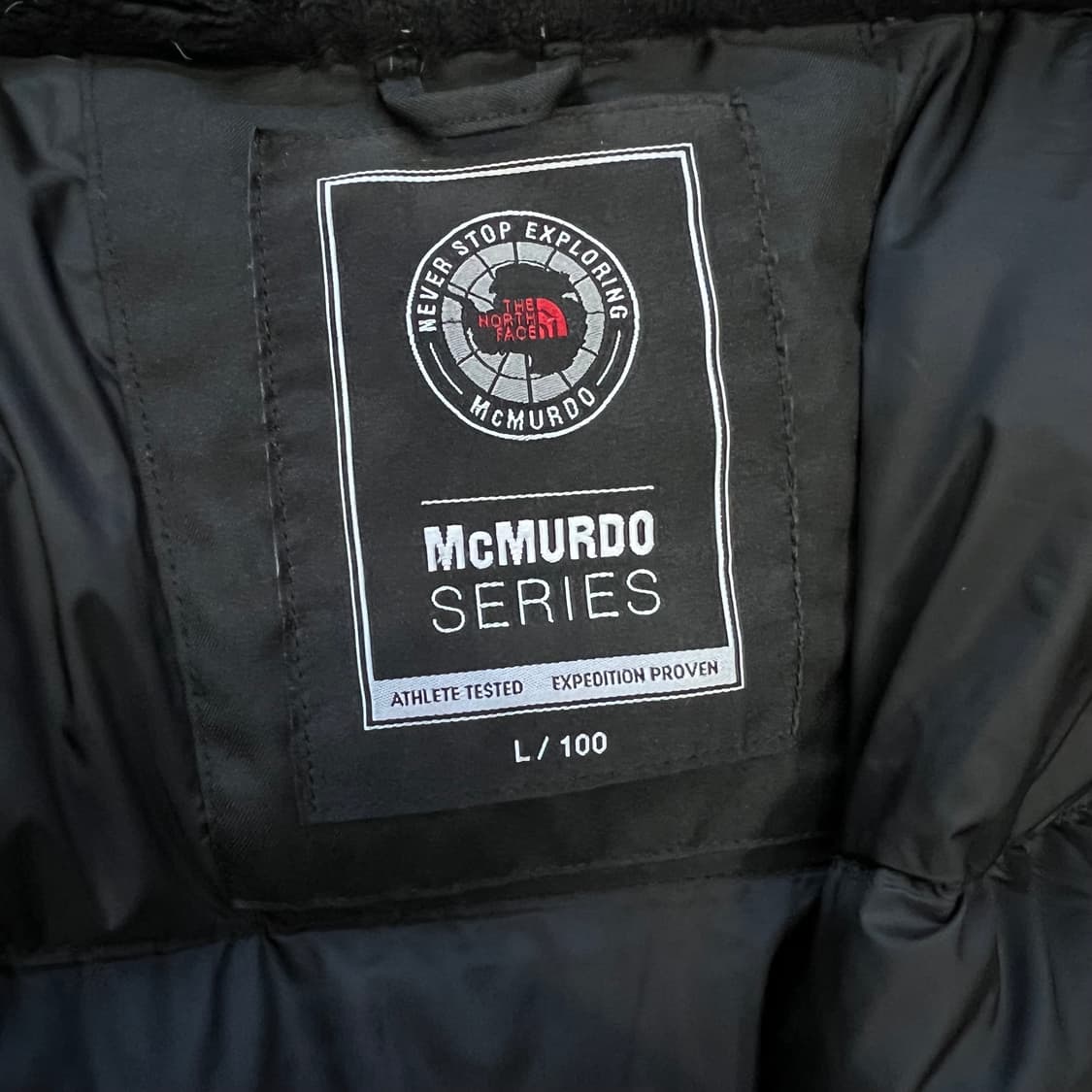 100) 노스페이스 맥머도 덕다운 패딩점퍼 블랙 패딩 상품이미지5